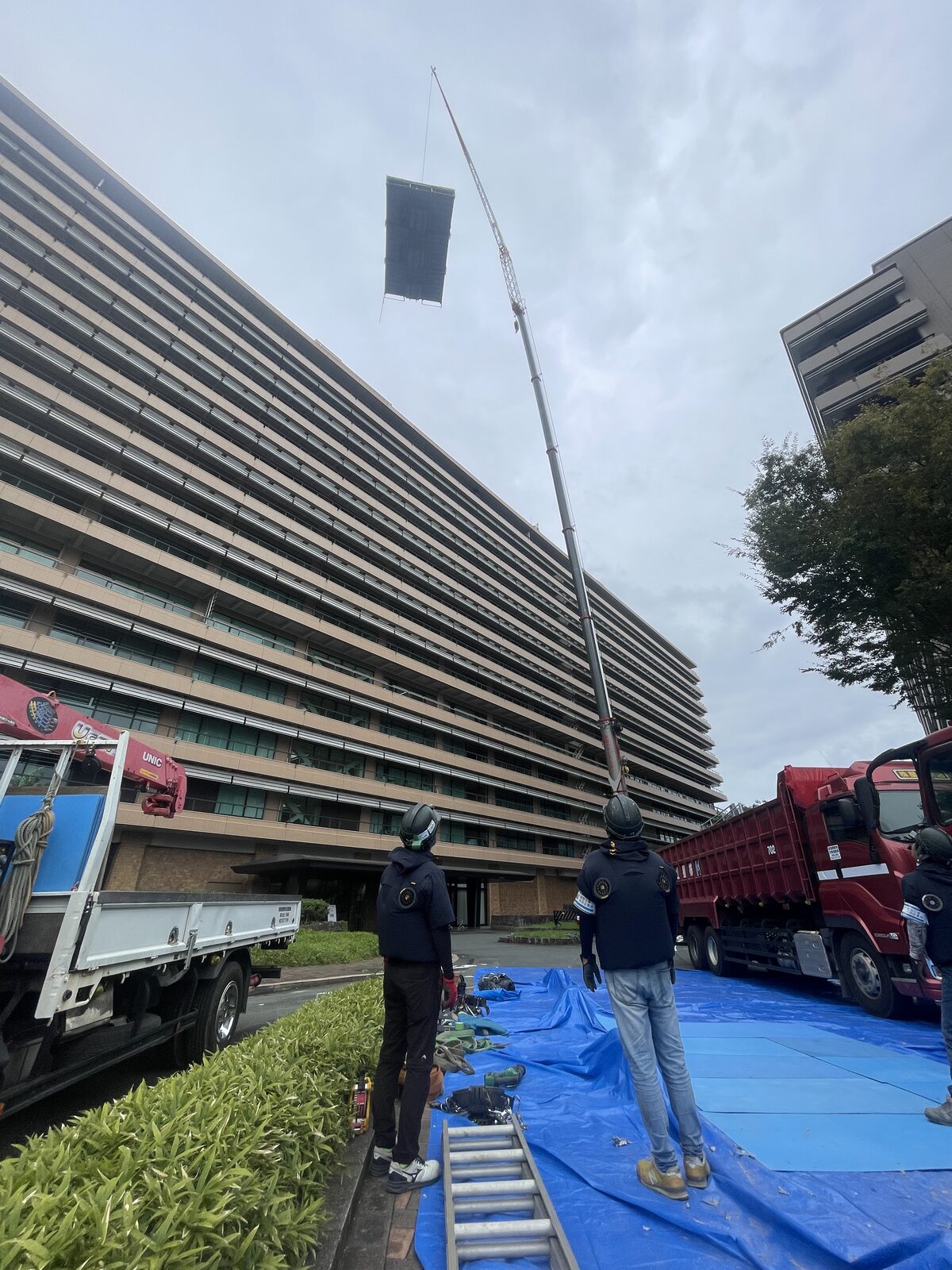 クレーン揚重作業